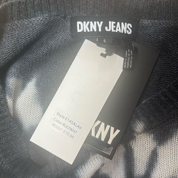 DKNY Jeans Dip Dye Crop Sweater - Picture 5 of 6